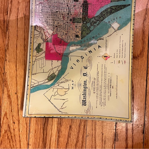 Washington DC decoupage tray 8x12. EUC - Picture 2 of 4